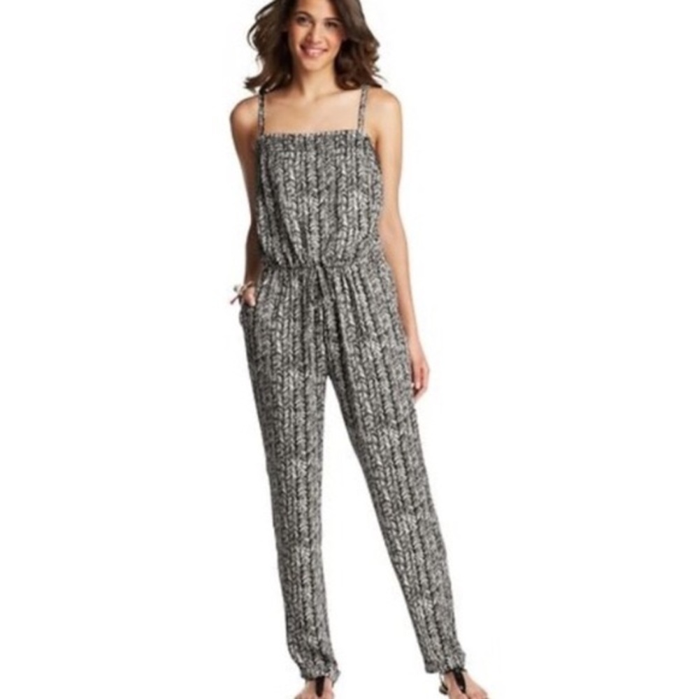 Ann Taylor Loft Petite Herringbone Jumpsuit XXSP
